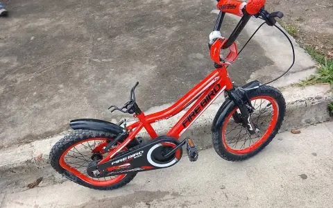 La bicicleta del niño embestido en el barrio Juan M. de Rosas.