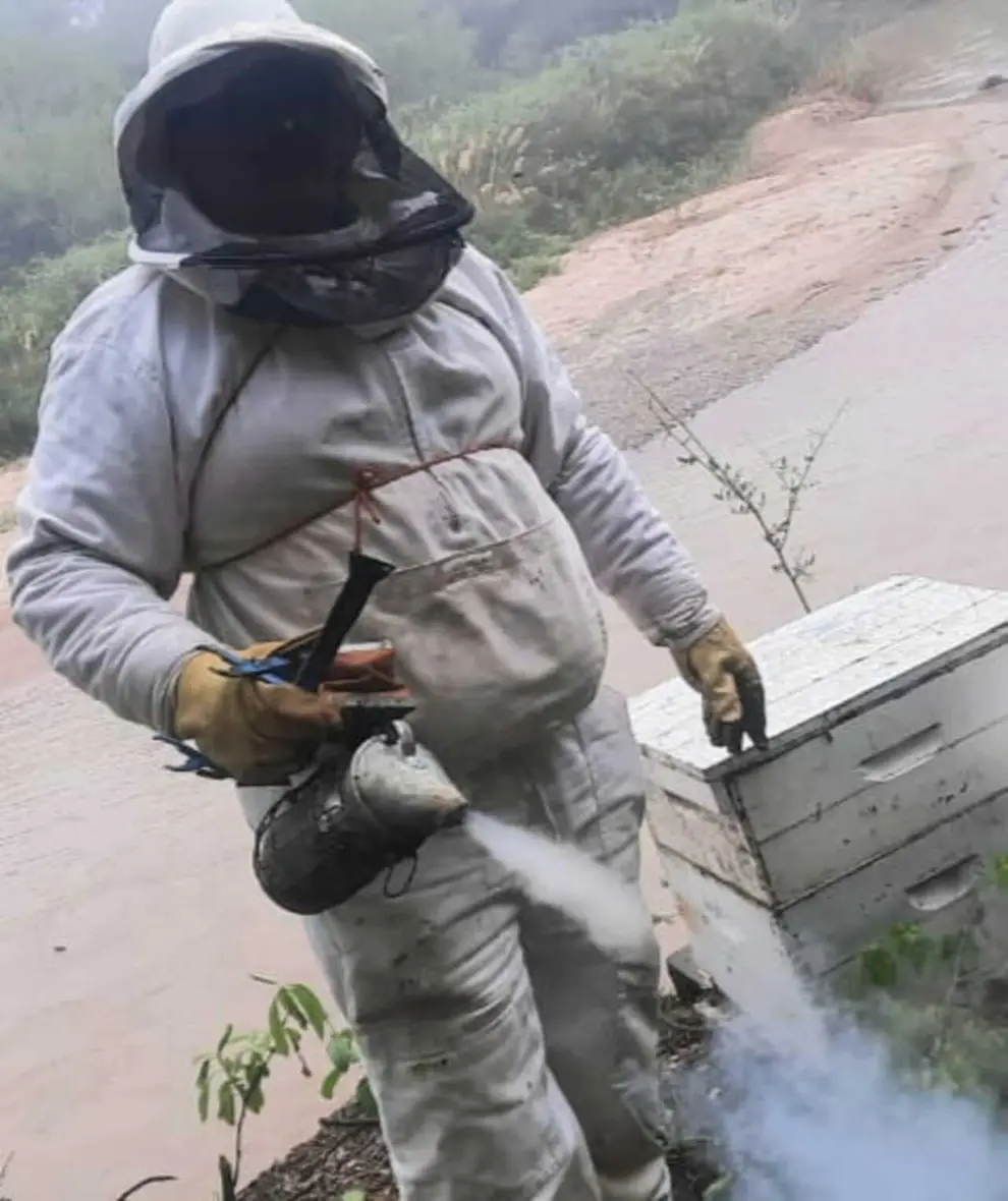 Claudio Quiroga, apicultor