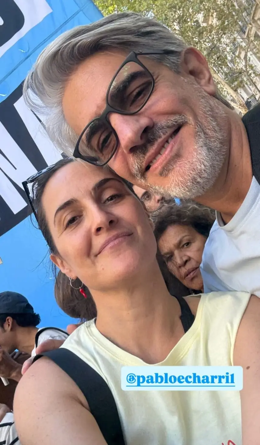 Pablo Echarri en la marcha del 24 de marzo