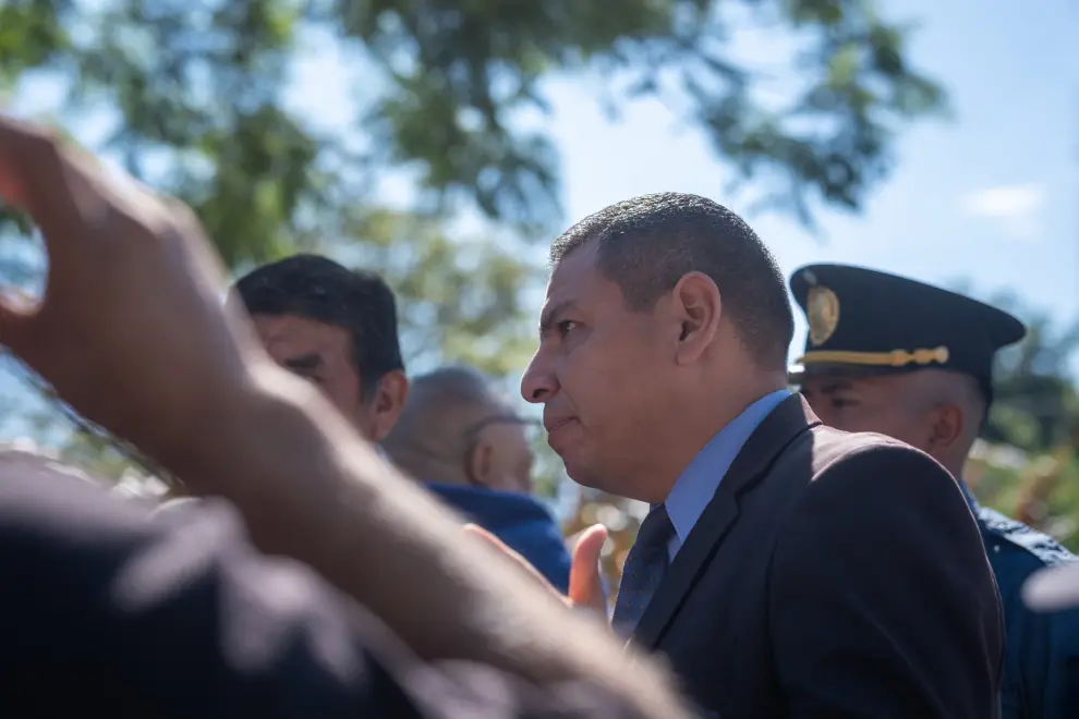 Acampe de ex policías en la rotonda del Grand Bourg
Jose luis Mendoza