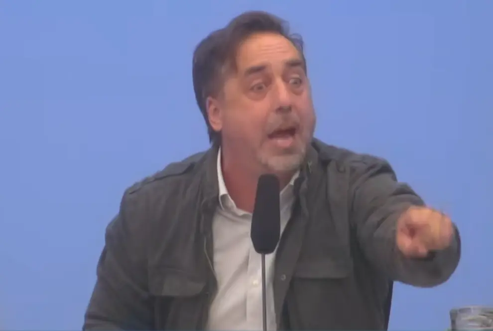 Enrique Viale durante su acusación