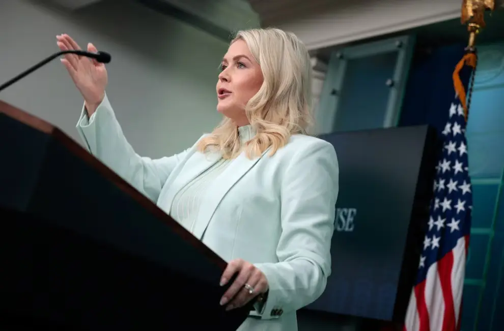 La secretaria de Prensa de la Casa Blanca, Karoline Leavitt dice que Trump desatará el infierno" si Irán comete un error de cálculo