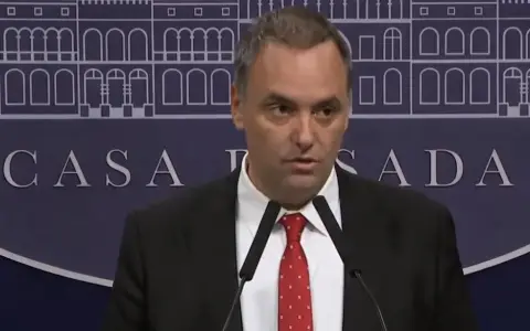 Manuel Adorni, en la conferencia de prensa ofrecida este miércoles