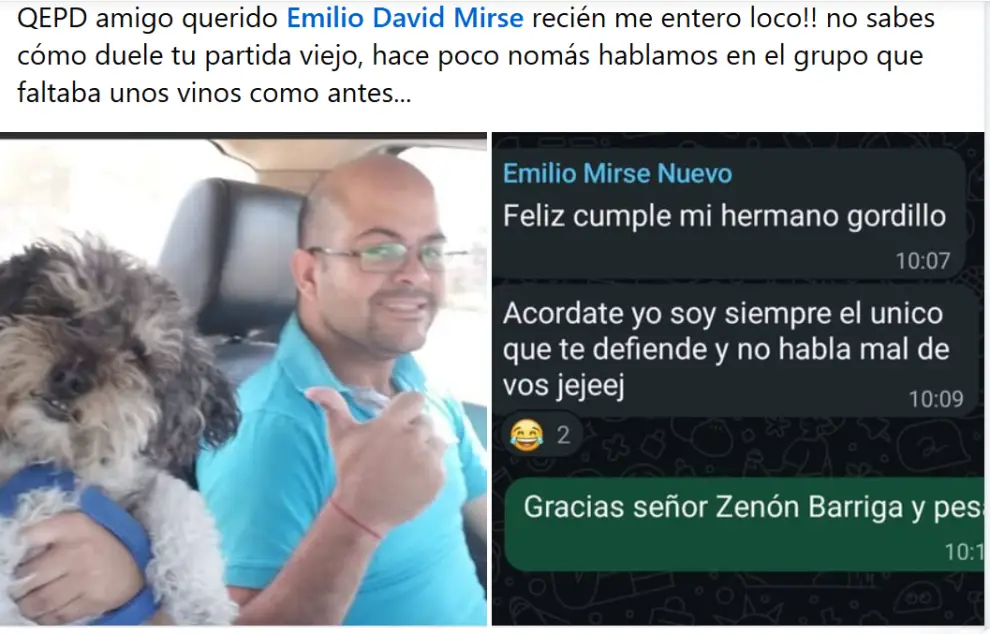 Así despiden a Mirse en redes.