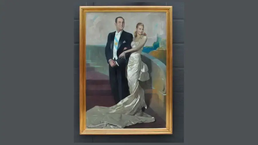 cuadro de Perón y Evita de Casa Rosada