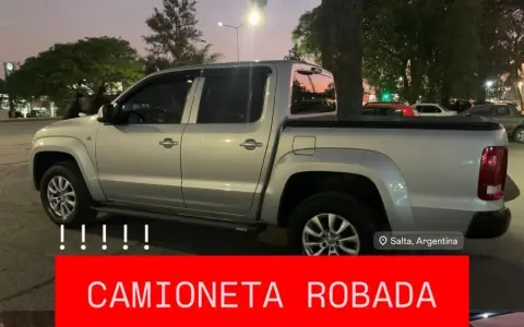La Toyota Hilux que robaron.