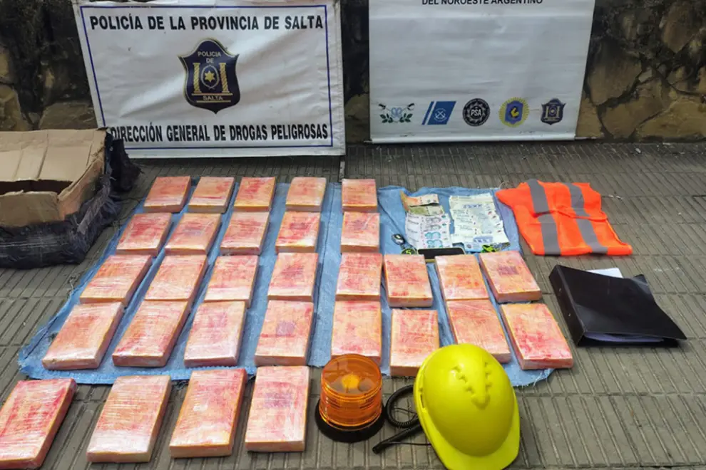 La droga secuestrada en Orán