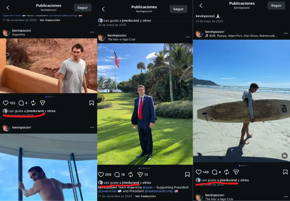 A pesar de la interacción en redes, Emiliano Durand y otros funcionarios dejaron de seguir a Pocovi.
