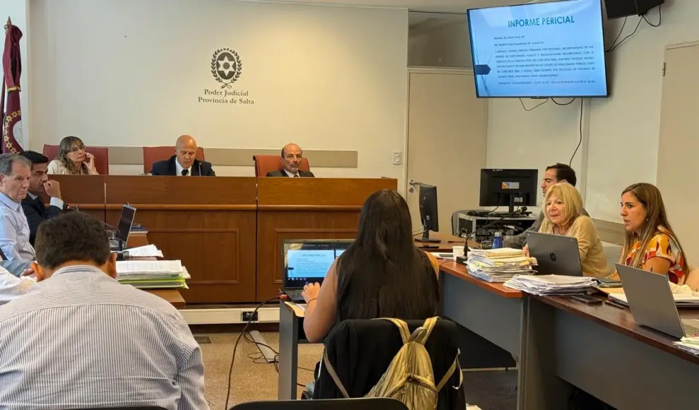 La audiencia del viernes en la Ciudad Judicial.