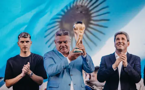 Claudio Tapia y la Copa del Mundo.