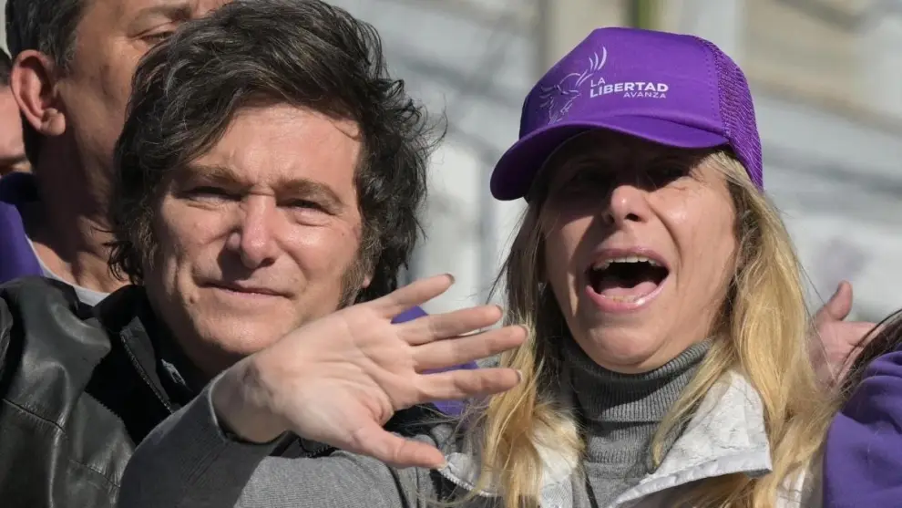 Javier y Karina Milei