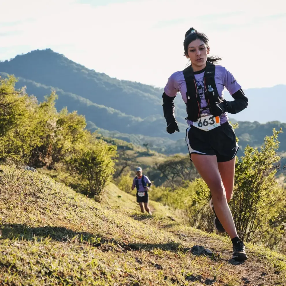 Fátima Sánchez en el Running Trip de San Lorenzo