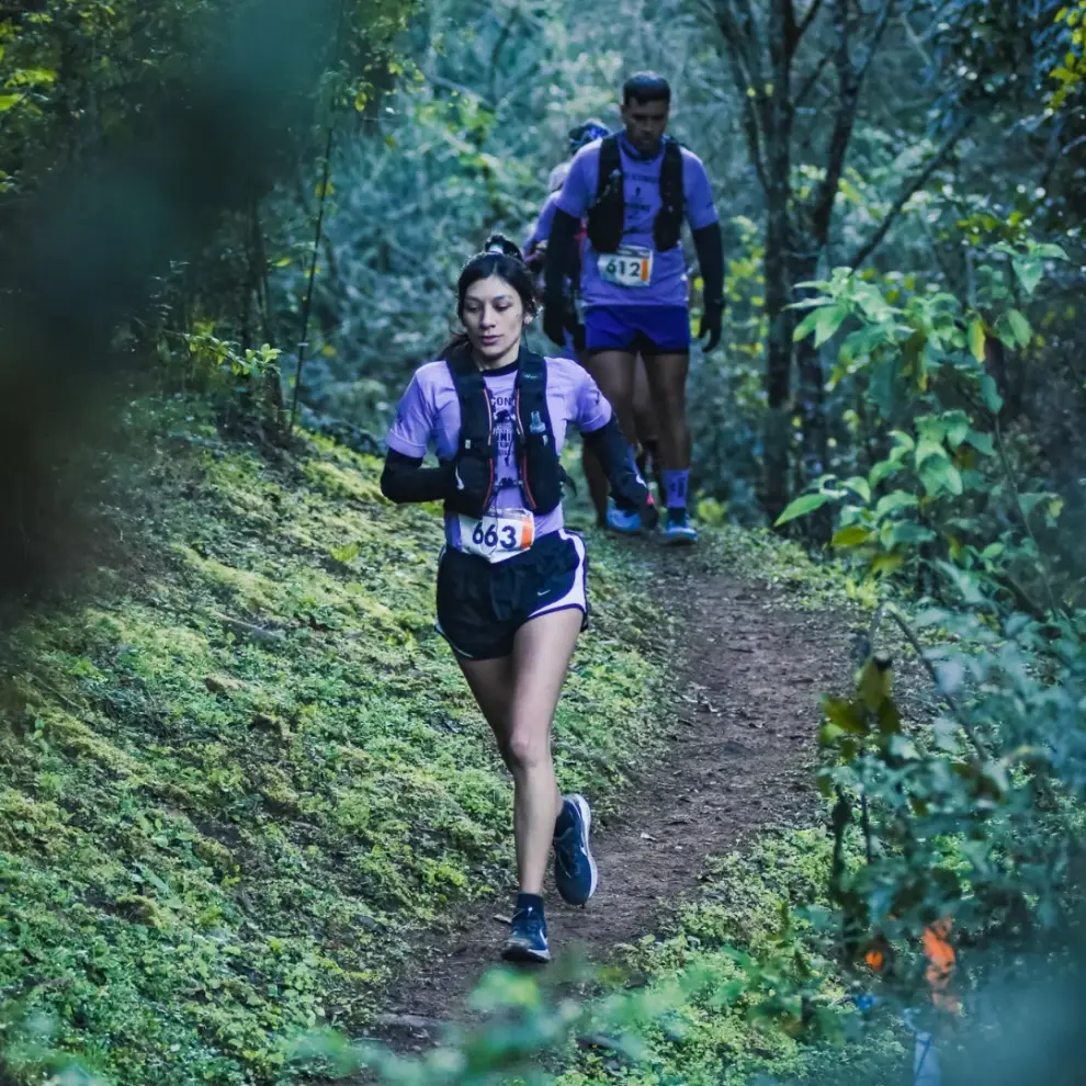 Fátima Sánchez en el Running Trip de San Lorenzo