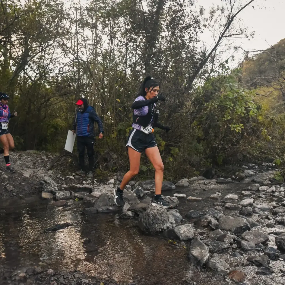 Fátima Sánchez en el Running Trip de San Lorenzo
