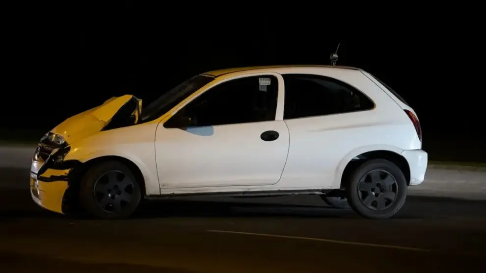 El vehículo que conducia Atilio Rojas la noche del tragico siniestro.