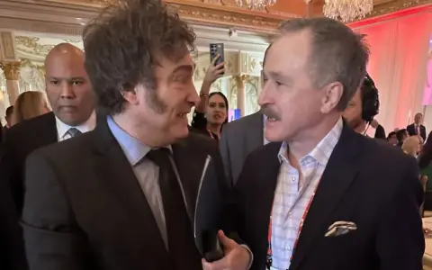 Javier milei con Peter Lamelas