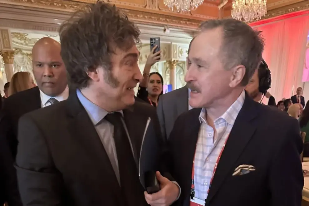 Javier milei con Peter Lamelas