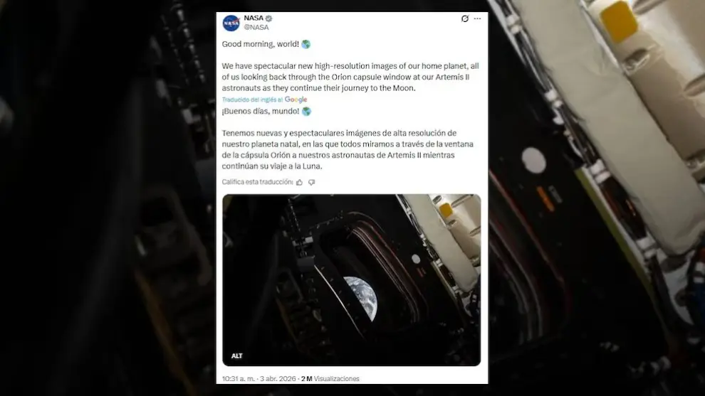 Artemis II cruzará la cara oculta de la Luna, consolidará futuras operaciones de alunizaje. (NASA)
