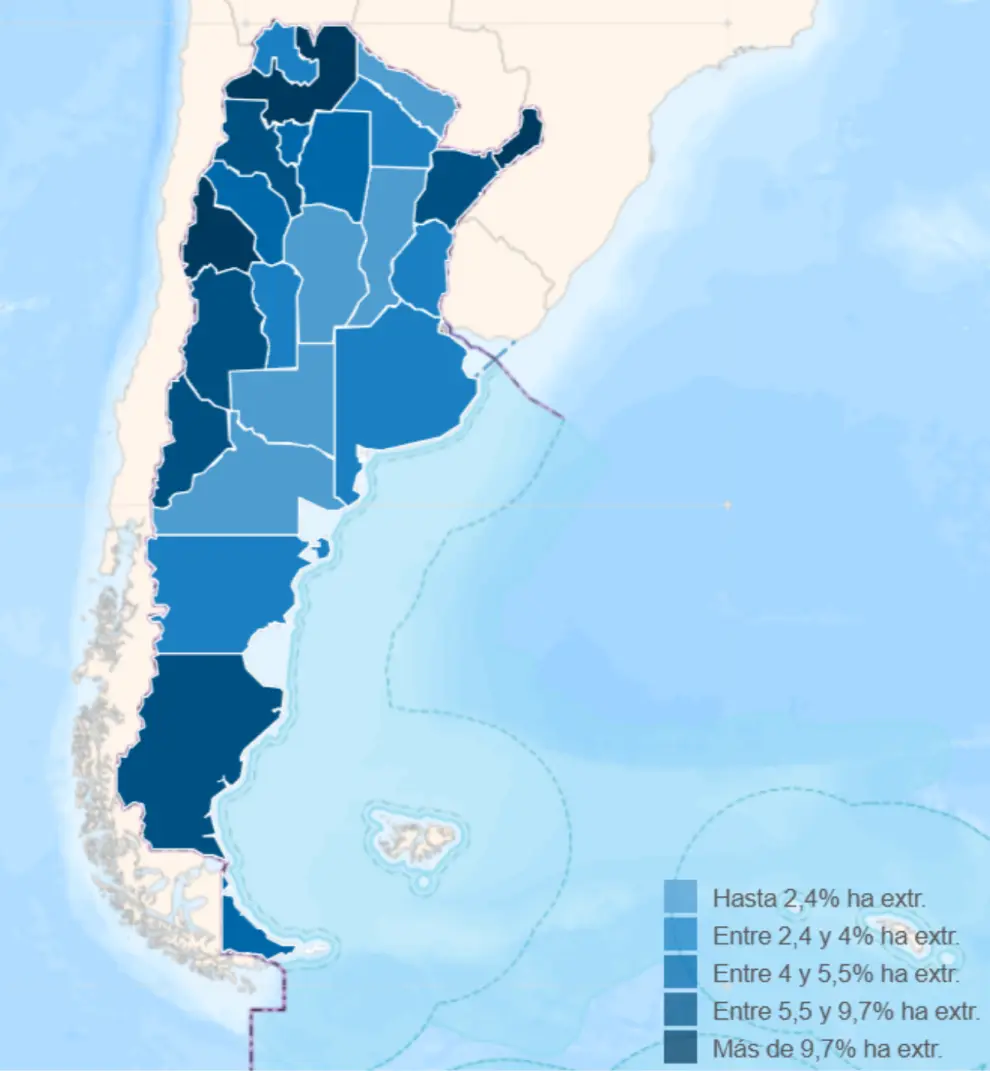 Fuente: Registro Nacional de Tierras Rurales.