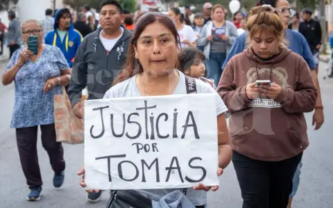 Protesta en La Merced por la muerte del pequeño Tomás