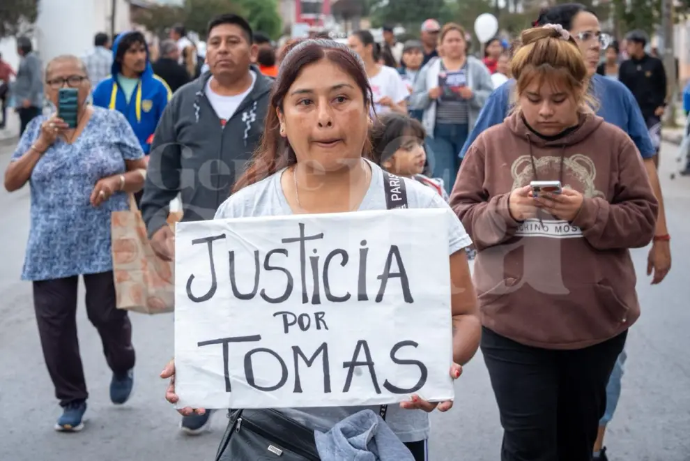 Protesta en La Merced por la muerte del pequeño Tomás