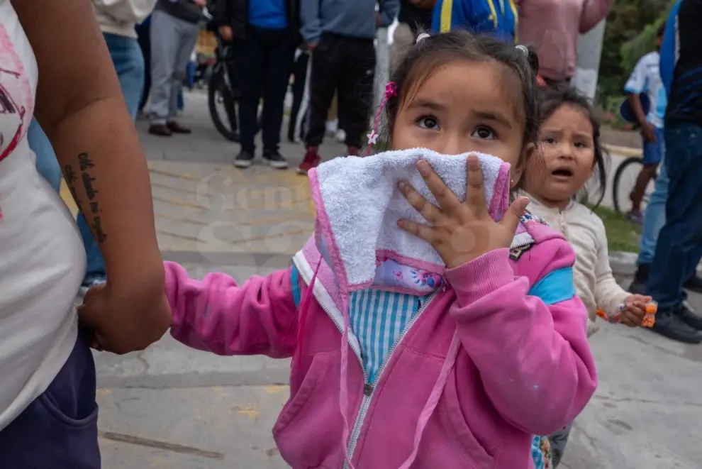 Protesta en La Merced por la muerte de Tomás
