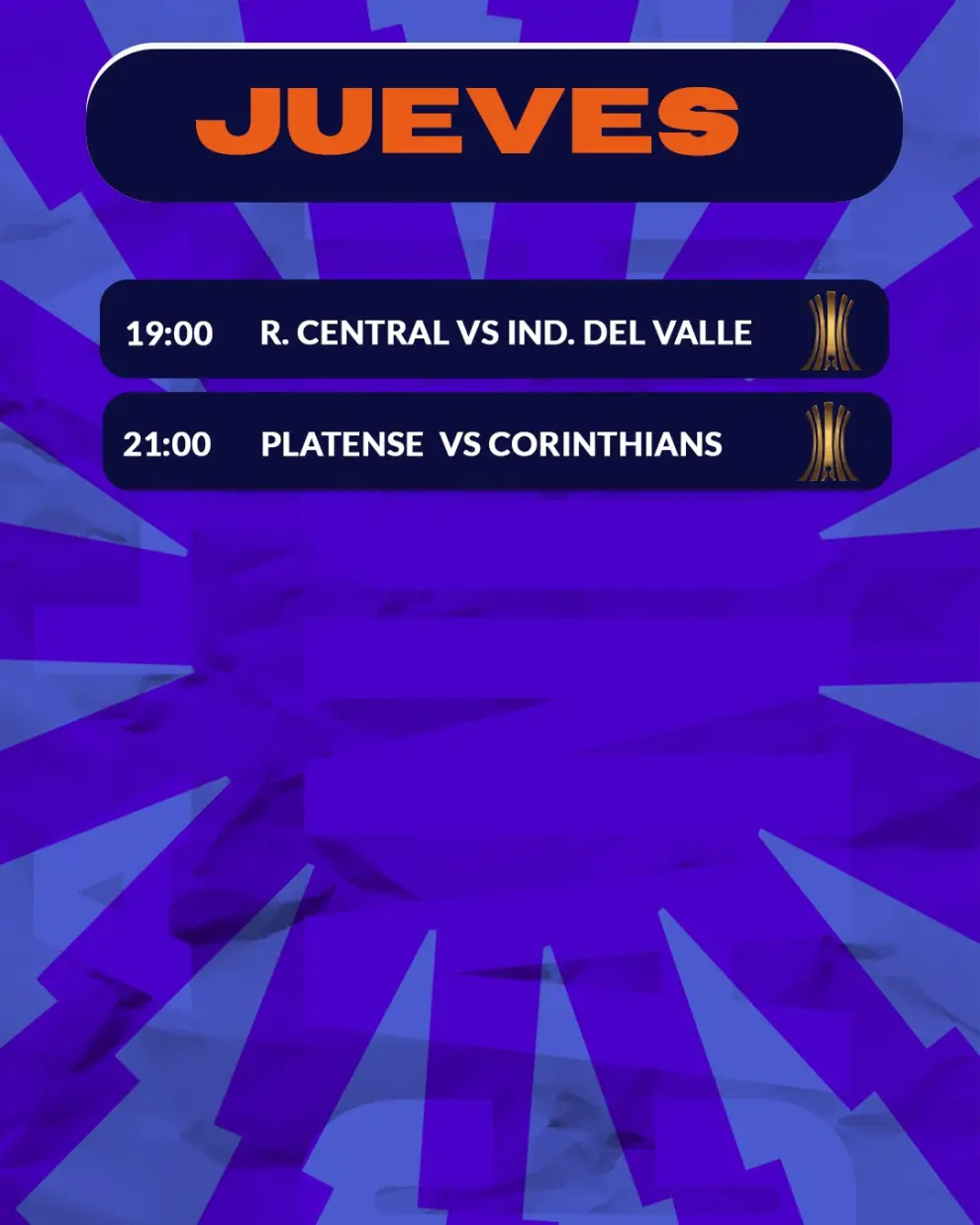 El fixture de los argentinos de la fecha 1 en las copas
