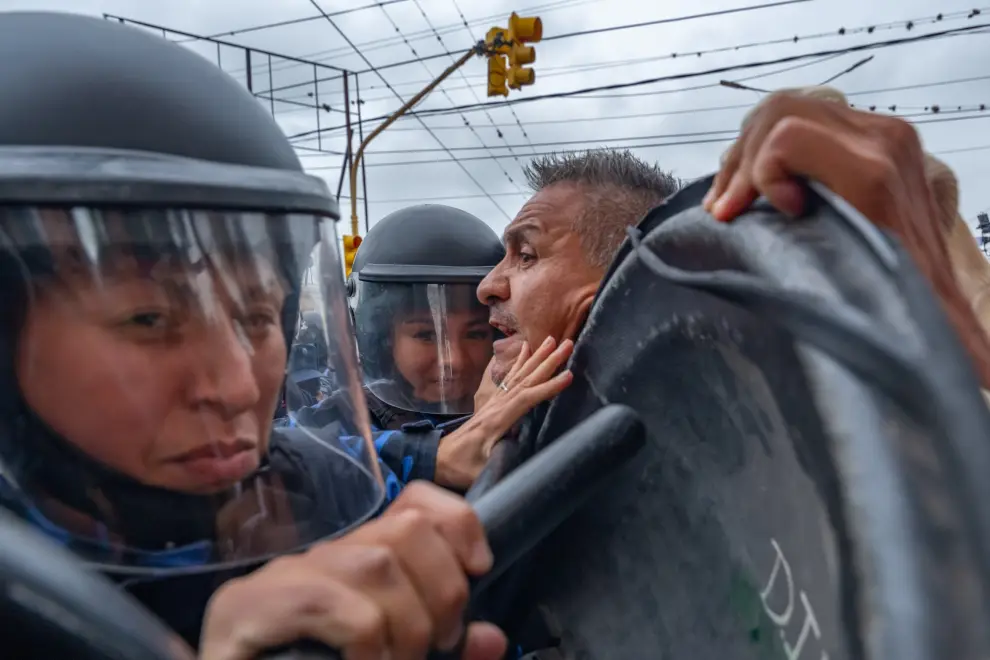 Manifestación en La merced
