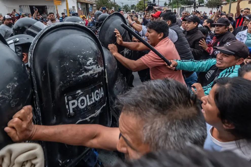 Manifestación en La merced