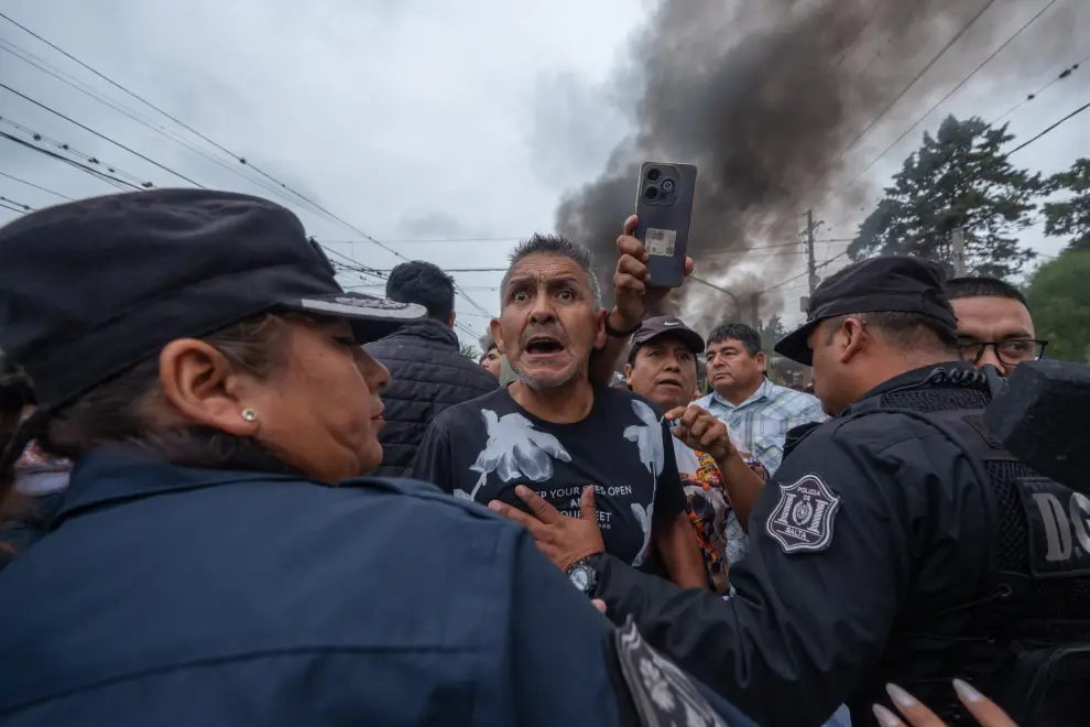 Manifestación en La merced