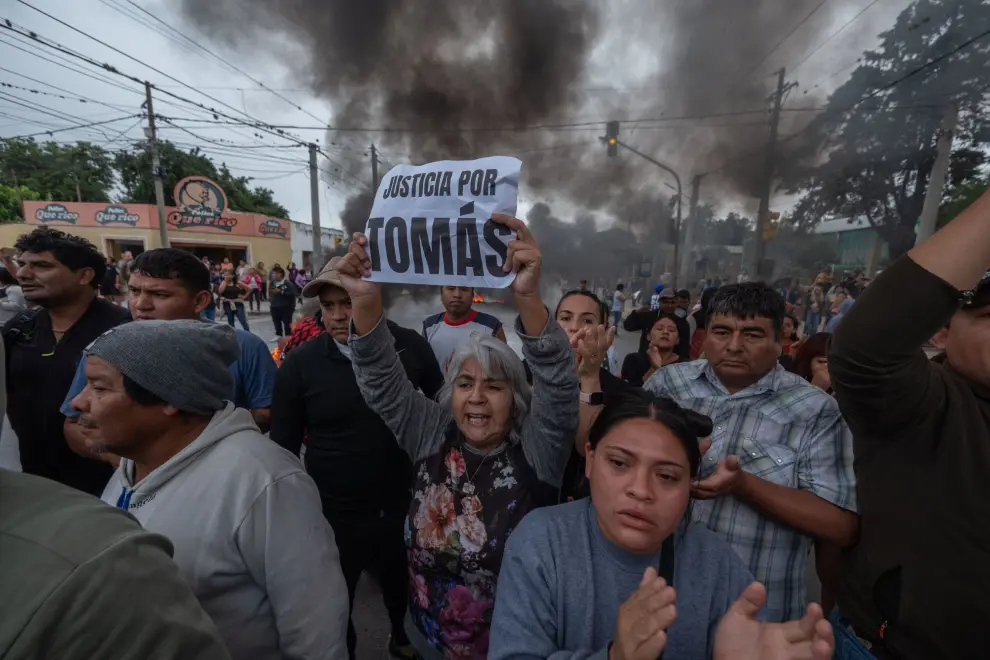 Manifestación en La merced