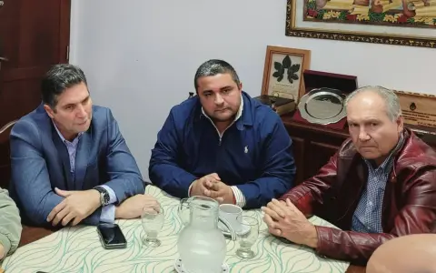 Avellaneda, Issa y Delgado en la reunión de este lunes en Metán