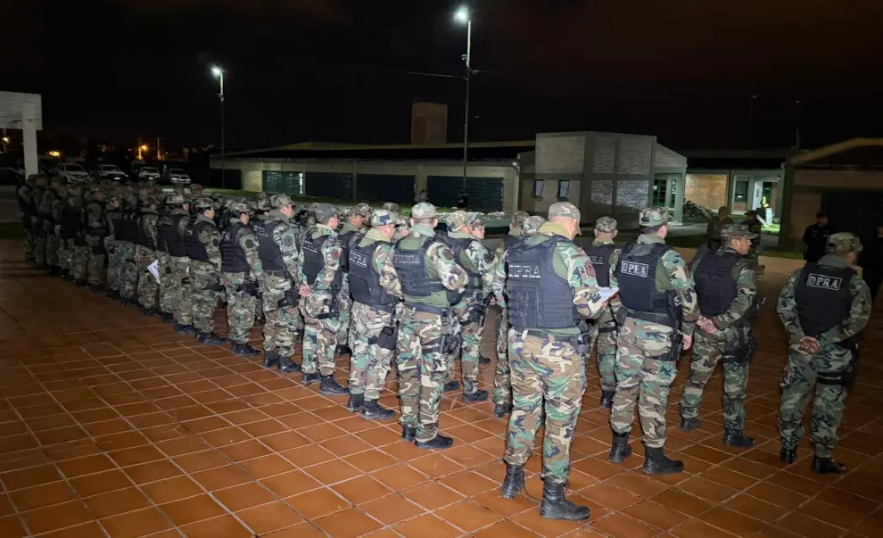 Más de 120 efectivos policiales participaron del megaoperativo que permitió desbaratar la banda más importante de abigeato del Valle de Lerma.