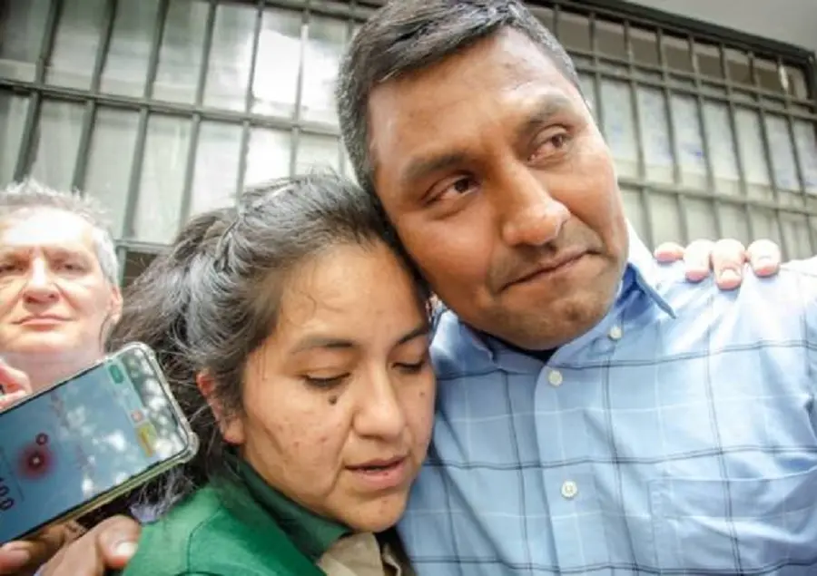 Santos Clemente y su esposa.