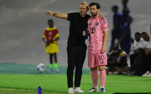 Javier Mascherano y Lionel Messi.