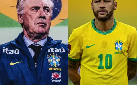 Neymar y Ancelotti.