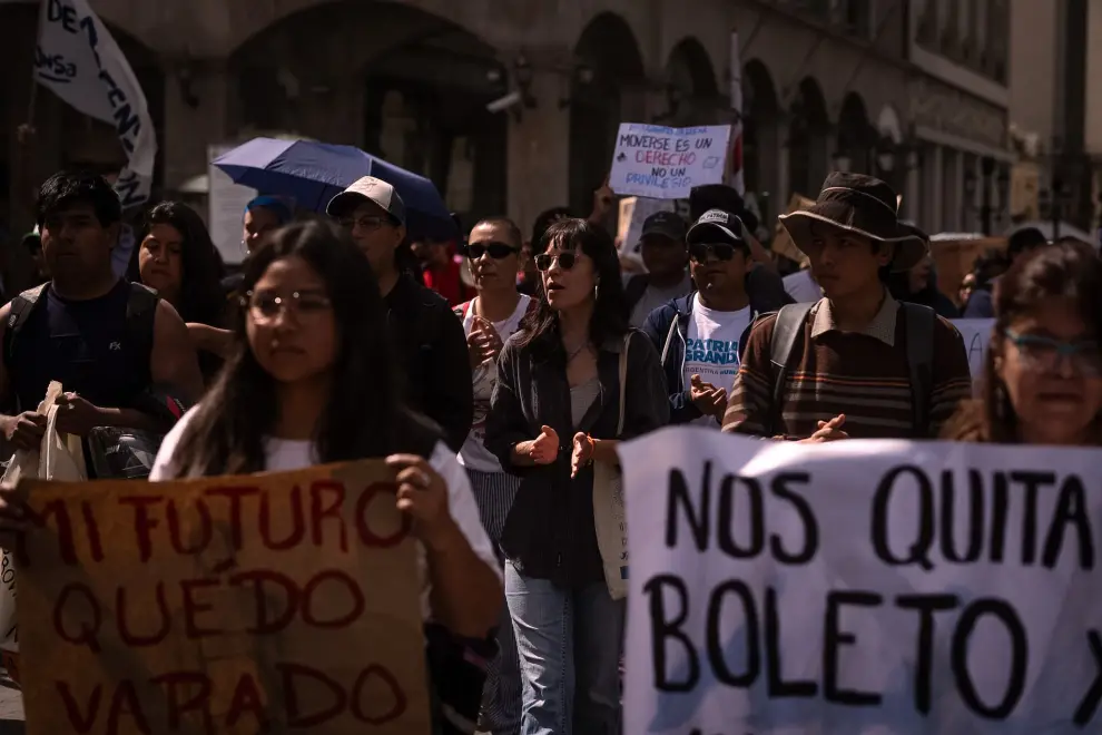 Marcha por el boleto estudiantil
