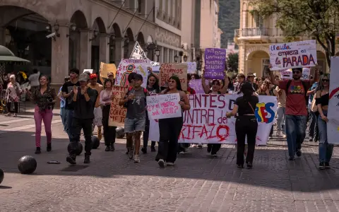 Marcha por el boleto estudiantil 