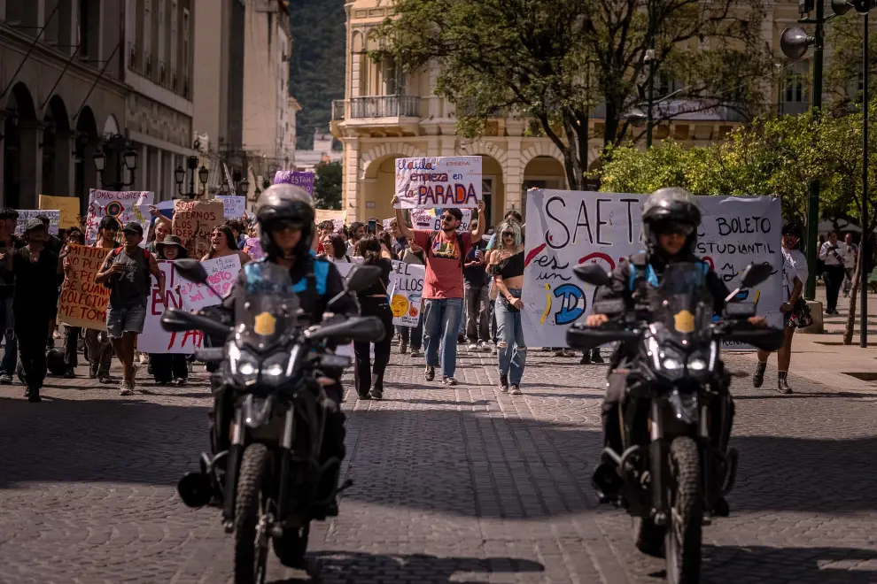 Marcha por el boleto estudiantil
