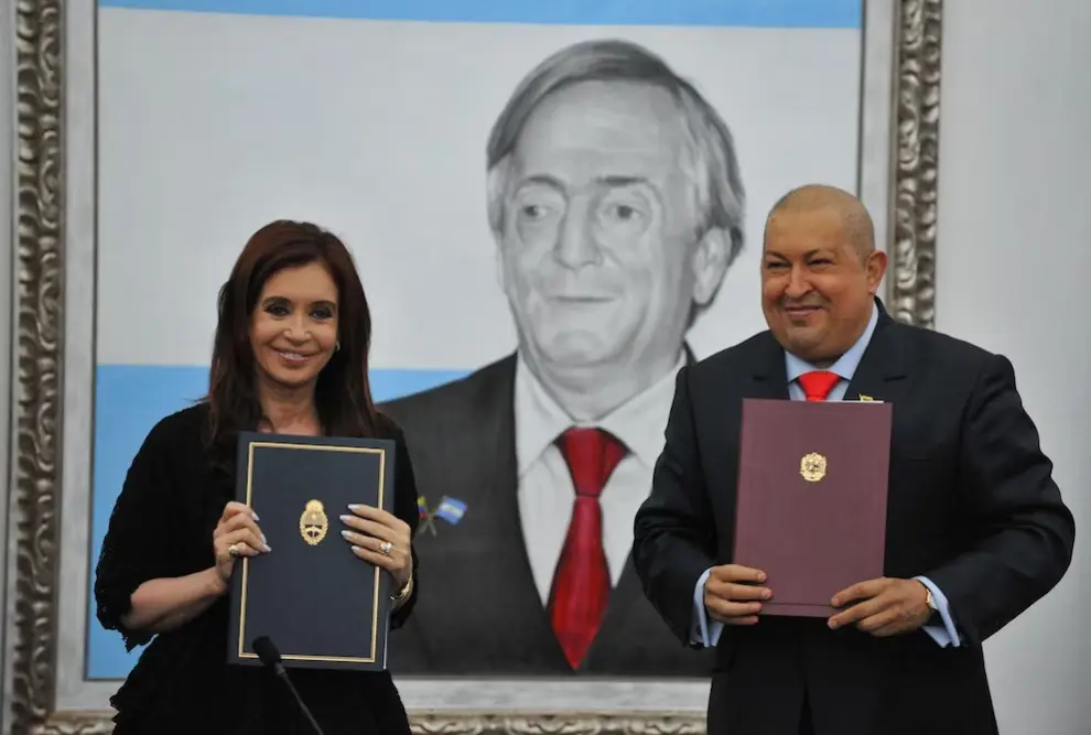 El salón Néstor Kirchner inaugurado el 1 de diciembre de 2011, en el marco de una visita oficial de la entonces presidenta Cristina Fernández