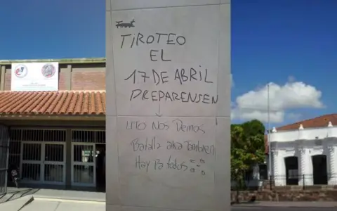 Operativo policial en las escuelas a causa de las amenazas.