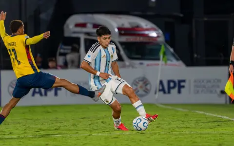 Durísima derrota de la Selección argentina en la final del Sudamericano juvenil.