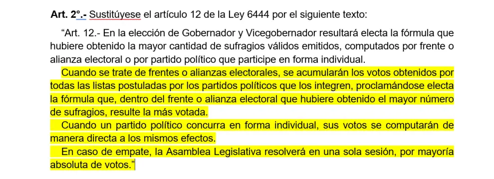 Extracto del proyecto de ley: se aplicaría tanto al poder ejecutivo como al legislativo.
