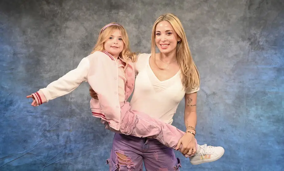 Jésica Cirio junto a su hija Chloe