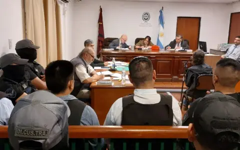 La sala donde se debate el crimen del puestero rural en Orán.