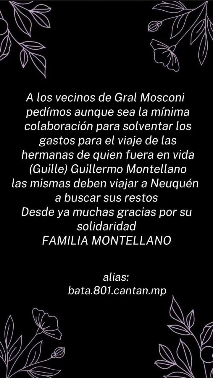 El pedido de la familia que circula en redes