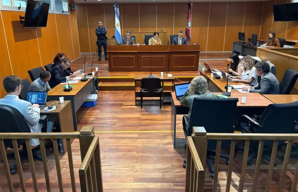 Audiencia de este miércoles en la Sala de Grandes Juicios-Femicidio de Mercedes Kvedaras