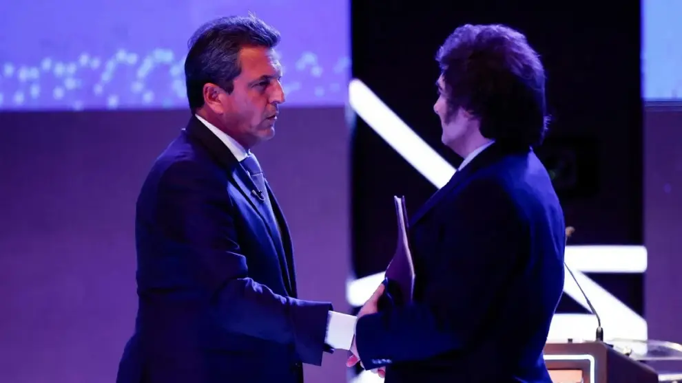Sergio Massa y Javier Milei
