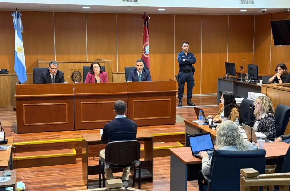 La audiencia de este viernes en la Sala de Grandes Juicios del Poder Judicial, durante la declaración de José Figueroa