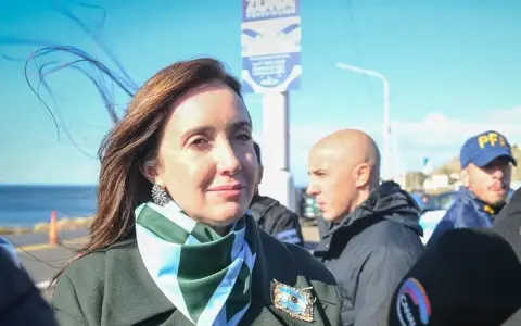 Victoria Villaruel en El Calafate